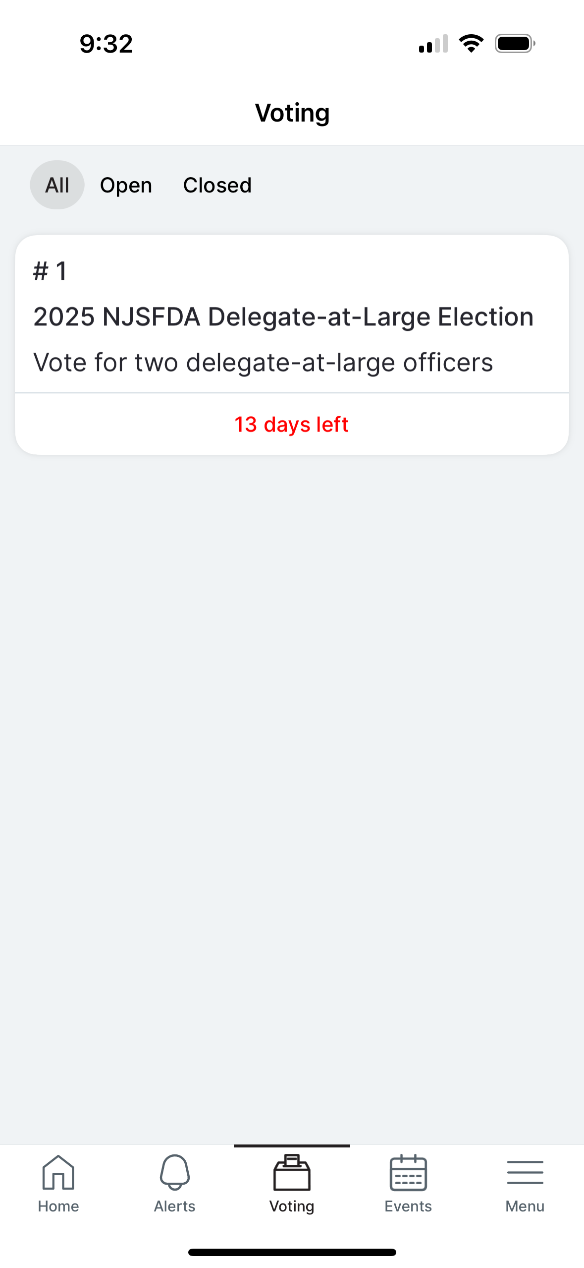 Vote step 1