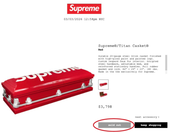 Supreme casketl
