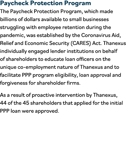 Paycheck Protection Program The Paycheck Protection Program, which made billions of dollars available to small busine   