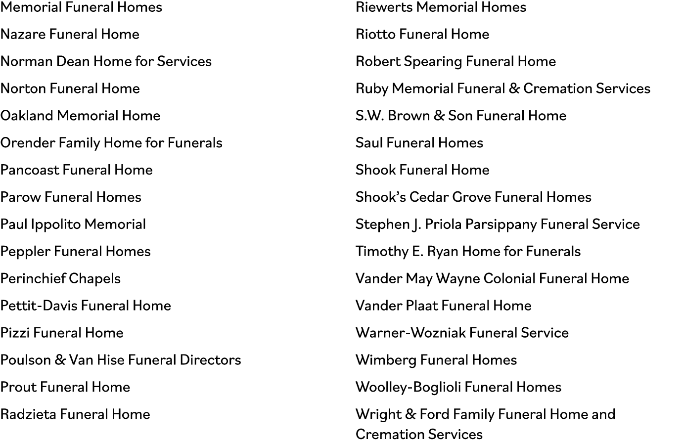 Memorial Funeral Homes Nazare Funeral Home Norman Dean Home for Services Norton Funeral Home Oakland Memorial Home Or   