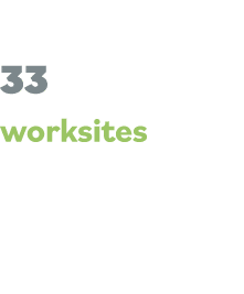 33  worksites