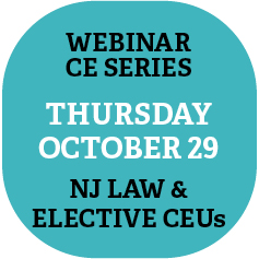 Oct 29 NJ Law and Elective Webinars