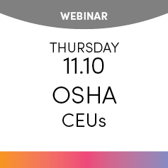 November 10 OSHA Webinars